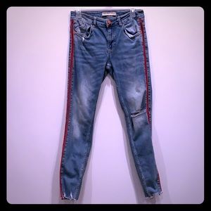 High waisted Skinny Jeans ripped